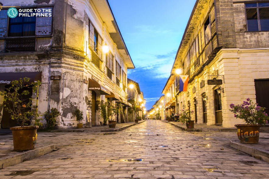 The famous Calle Crisologo in Vigan, Ilocos Sur