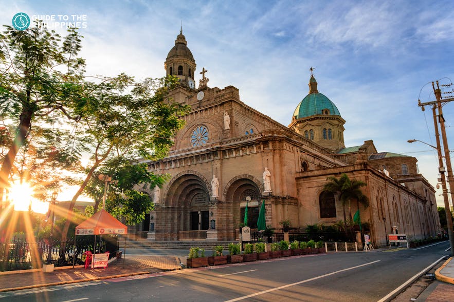 The Minor Basilica and Metropolitan Cathedral of the Immaculate Conception, also known as the Manila Cathedral, is located in Intramuros