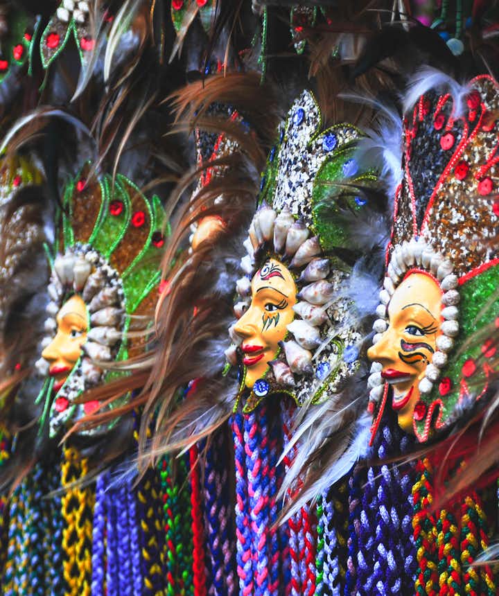 Masks for Sinulog Festival in Cebu, Philippines