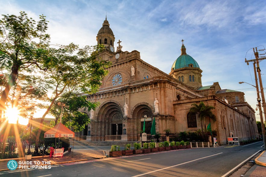 Sunset at Manila Cathedral in Intramuros