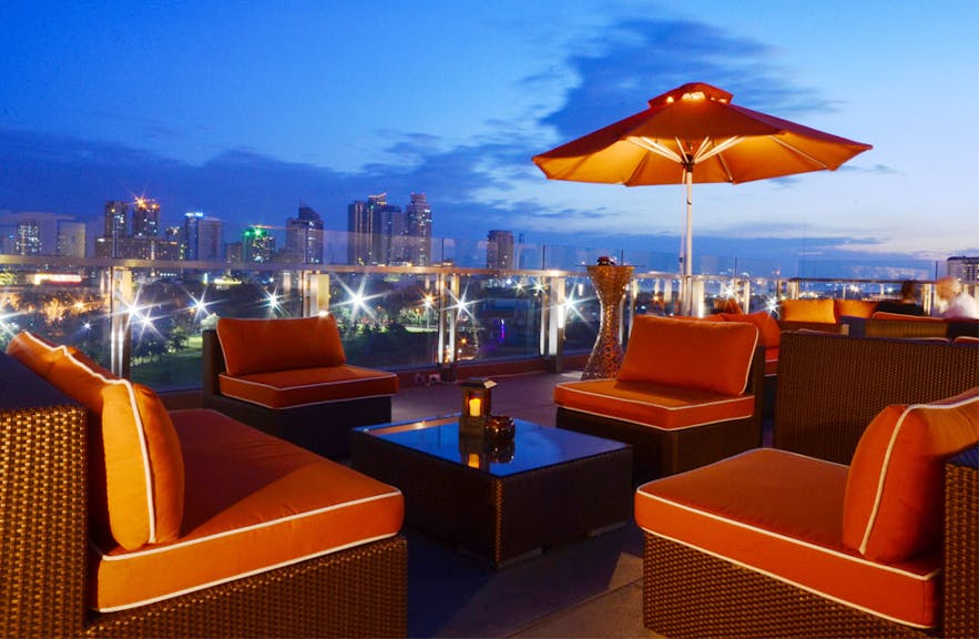 Lounge at Bayleaf Hotel Intramuros roof deck