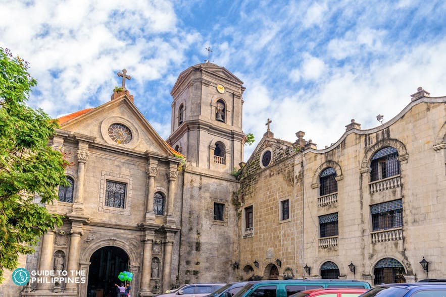 Facade of San Agustin Church in Intramuros, Manila