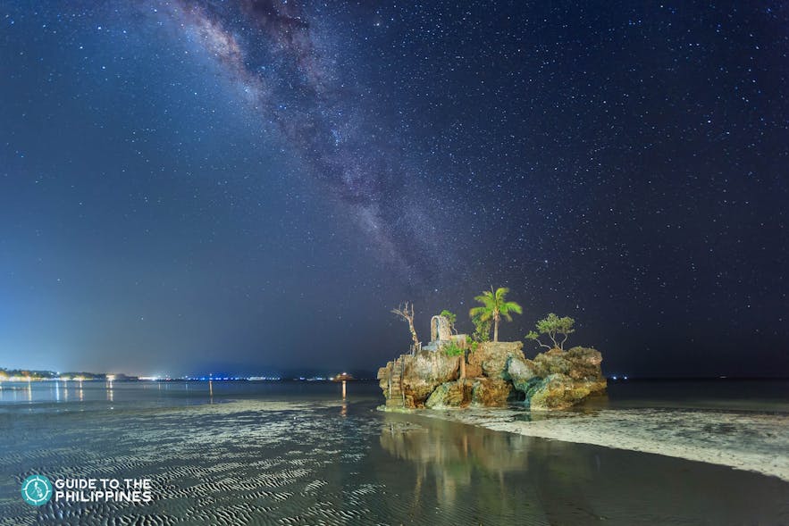 Starry night at Willy's Rock in Boracay, Aklan
