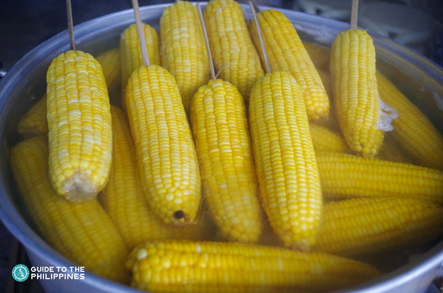 Steamed or grilled corn is considered a  popular snack in the Philippines