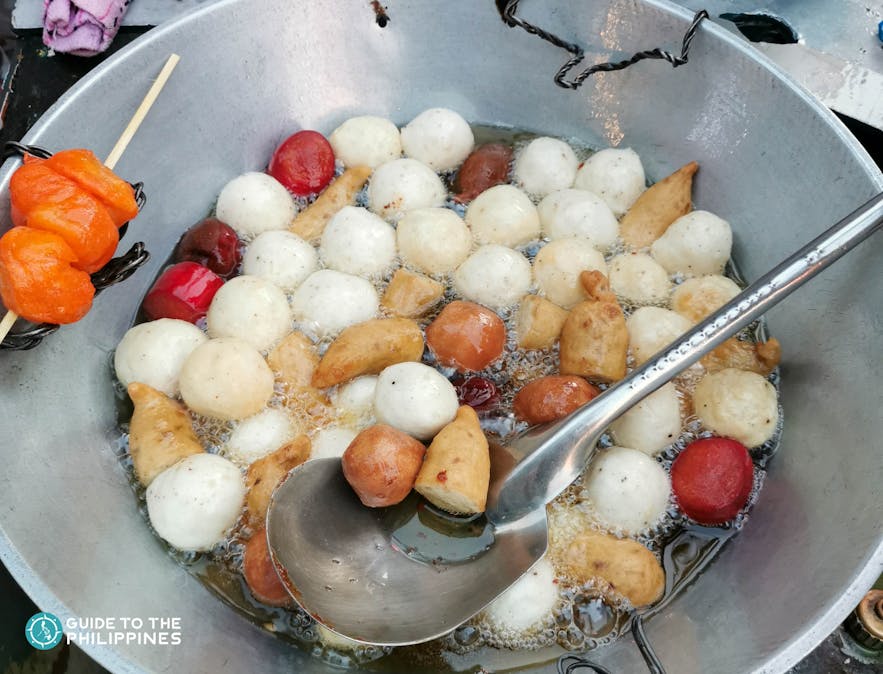 Fish balls and squid balls are also staple stree food in the Philippines
