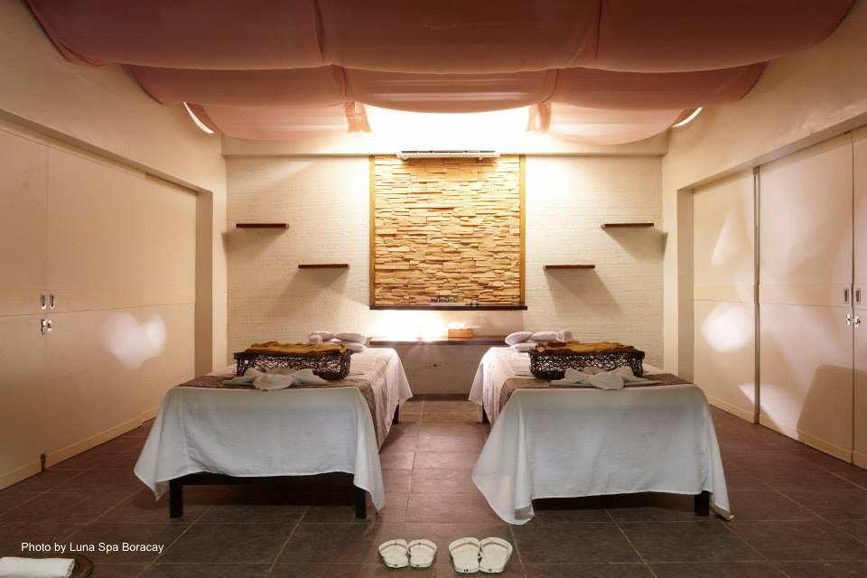 Two beds ready for customers who want to experience Luna Spa Boracay