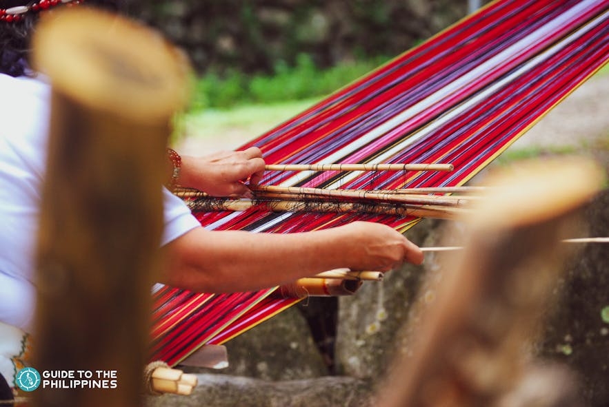 The process of weaving in Baguio