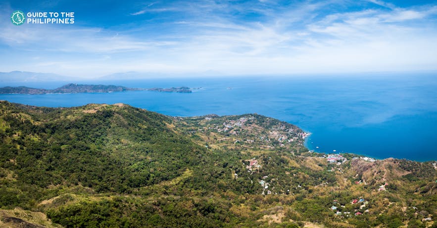 View of the island from Mount Gulugod Baboy