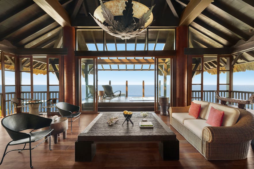 Scenic ocean view from a tree house villa in Shangri-La's Boracay Resort and Spa