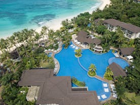 Aerial view of Movenpick Resort and Spa Boracay Beach and Pool