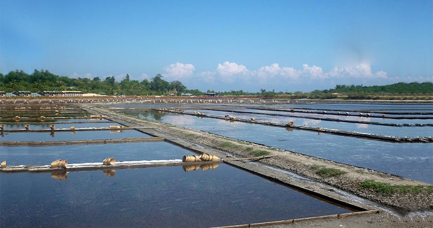 Salt-making farm in Pangasinan