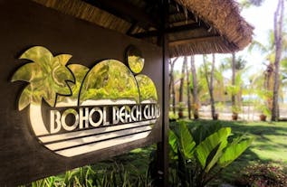 Bohol Beach Club Resort signage