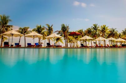 Blue water of Bohol Beach Club Resort pool