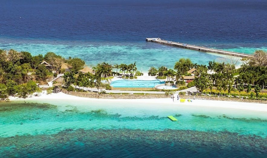 Aerial view of Sunlight Eco Tourism Island Resort