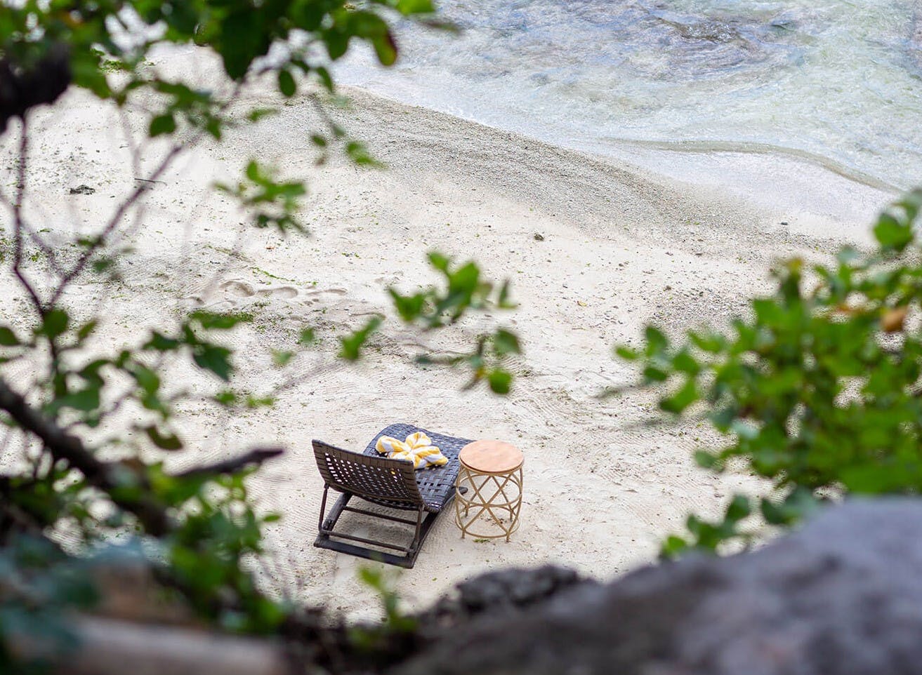 Private spot on Amorita Resort's wide beach area