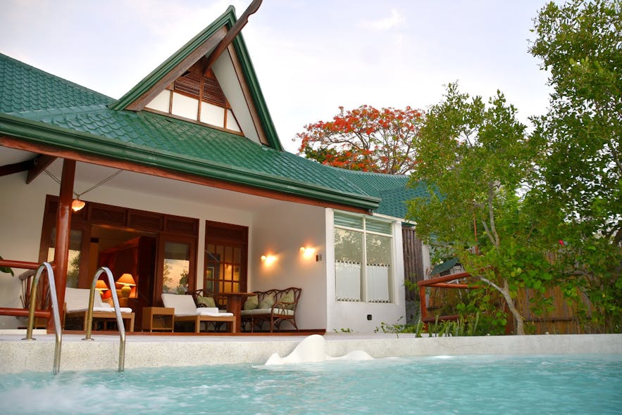 A villa in Badian Island Wellness Resort