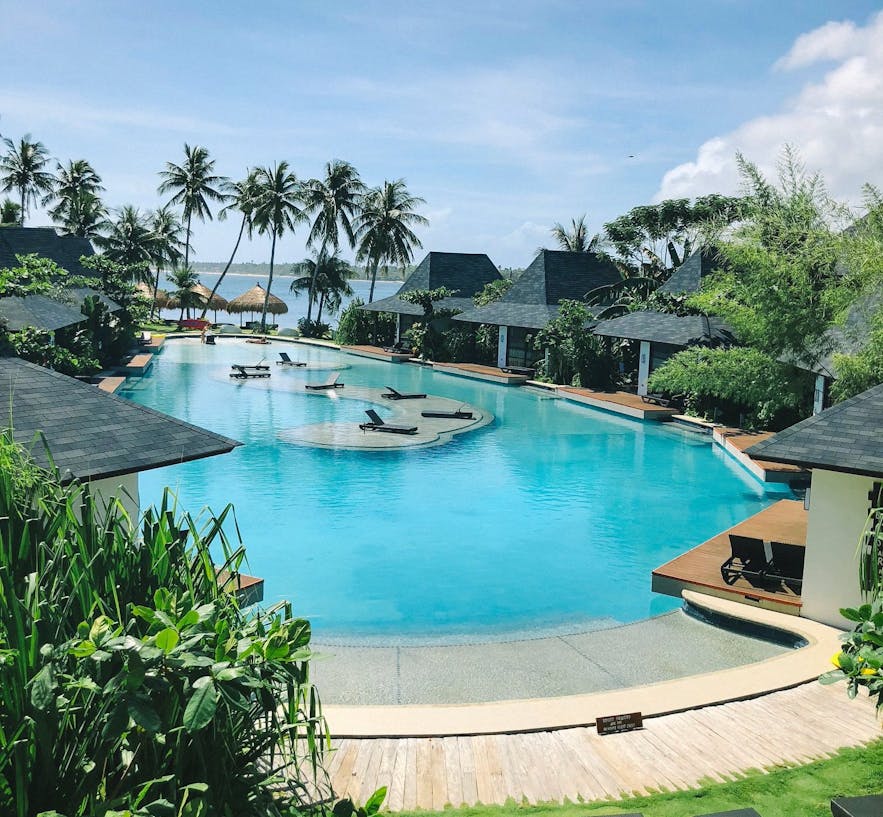 Pool area of Siargao Bleu Resort and Spa