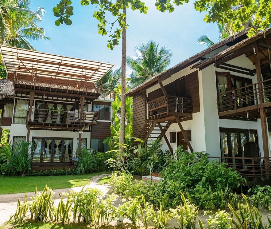Hotel rooms in Siargao Island Villas