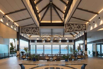Calming view from this restaurant in Dusit Mactan Resort