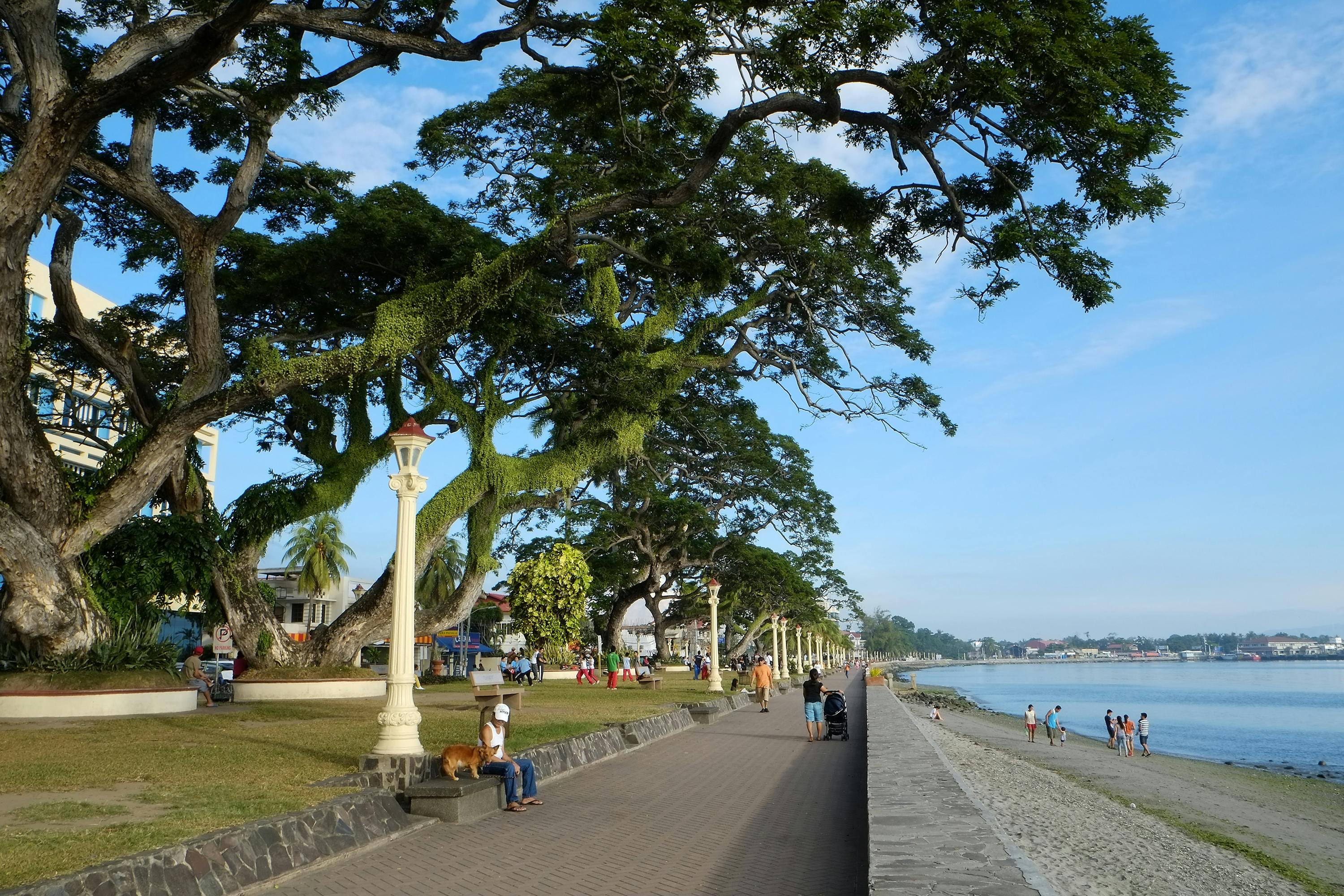 Rizal Boulevard is the perfect spot to watch the view in Dumaguete