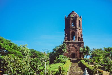 Tall structure of the Bantay Watch Tower, a popular attraction in Ilocos Sur