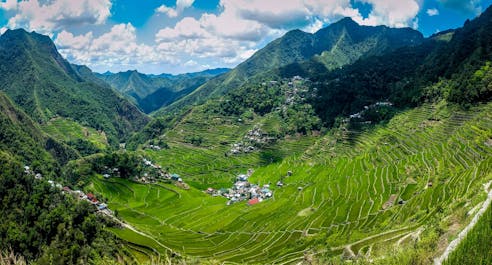 Beautiful view of Banaue from the Batad Rice Terraces