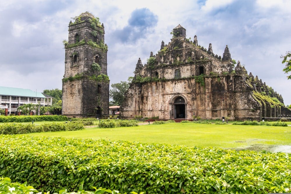 Full view of Paoay Church in Ilocos Norte