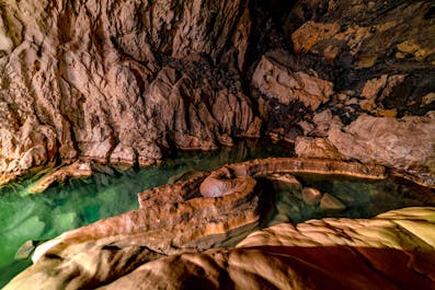 Enchanting colors inside Sumaguing Cave in Sagada