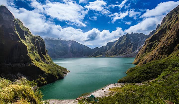 Peaceful view of the Mt. Pinatubo crater Lake in Tarlac