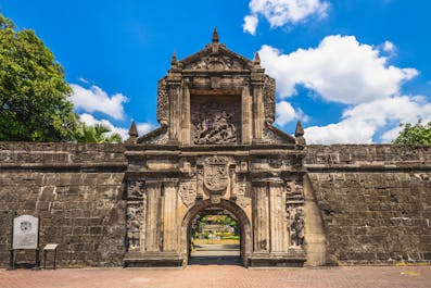 Front view of the Fort Santiago facade in Manila