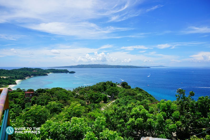 Scenic view from Mt. Luho in Boracay