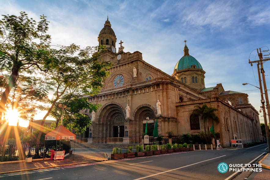 Manila Cathedral during sunrise