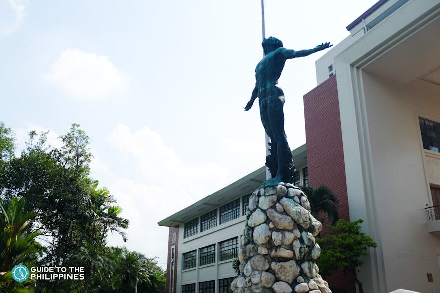Statue of Oblation inside UP Diliman