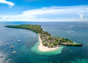Aerial view of Camotes Island in Cebu
