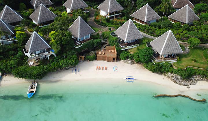 Beachfront area of Mithi Resort in Bohol
