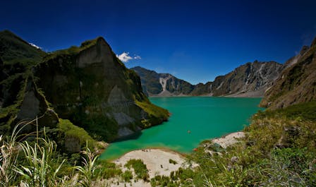 Breathtaking wide shot of Mt. Pinatubo