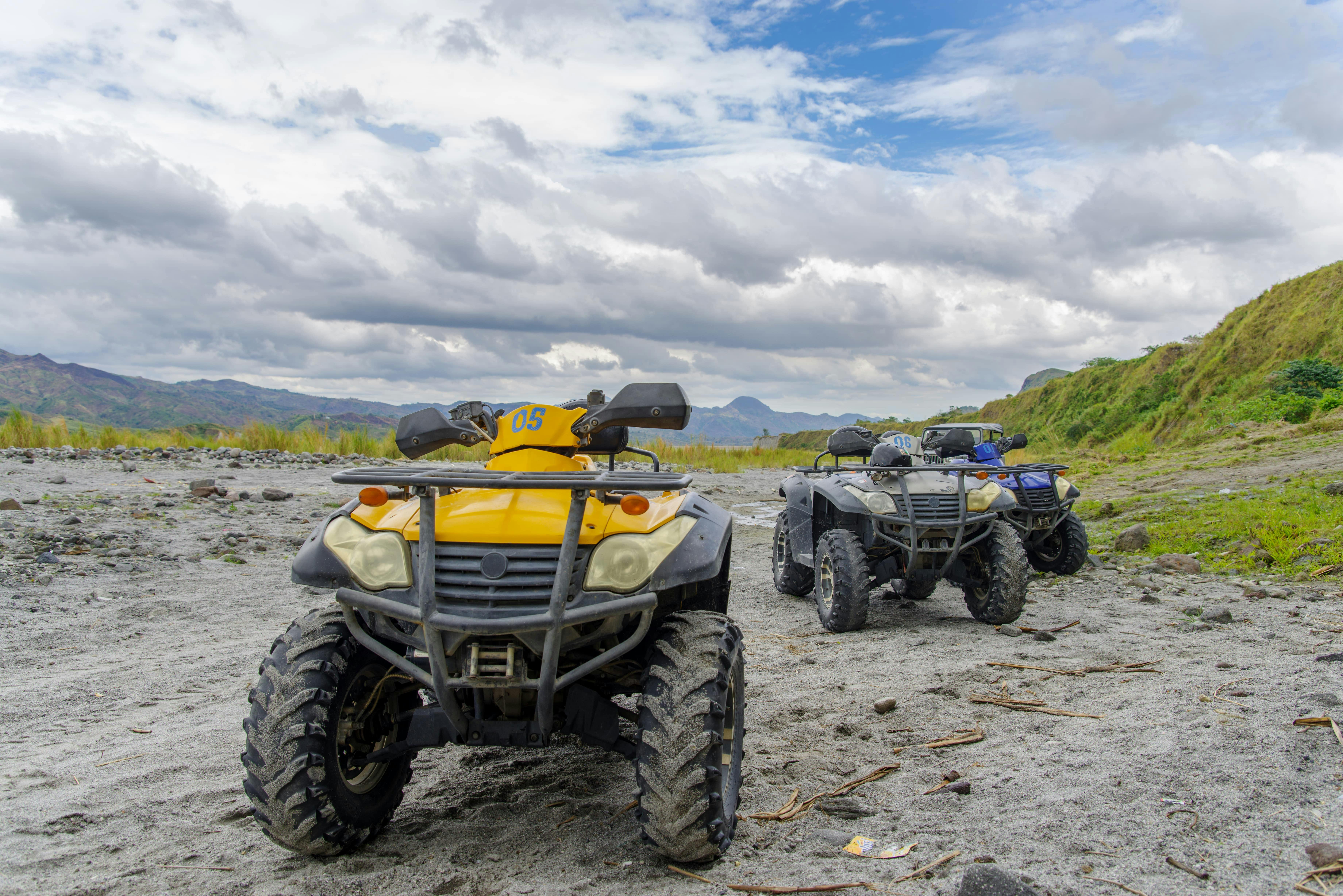 4x4 ATV at the foot of Mount Pinatubo