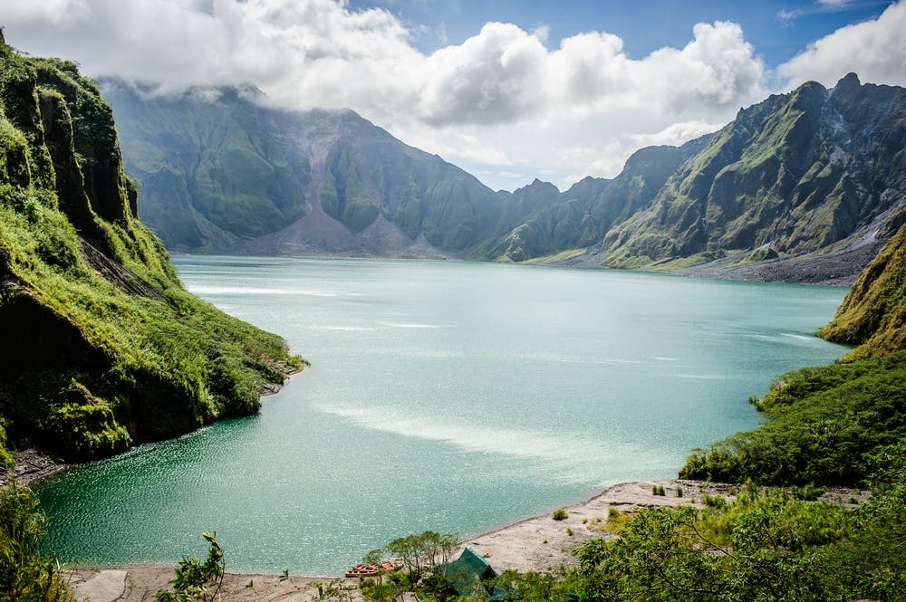 Stunning view of the Mt. Pinatubo Crater Lake