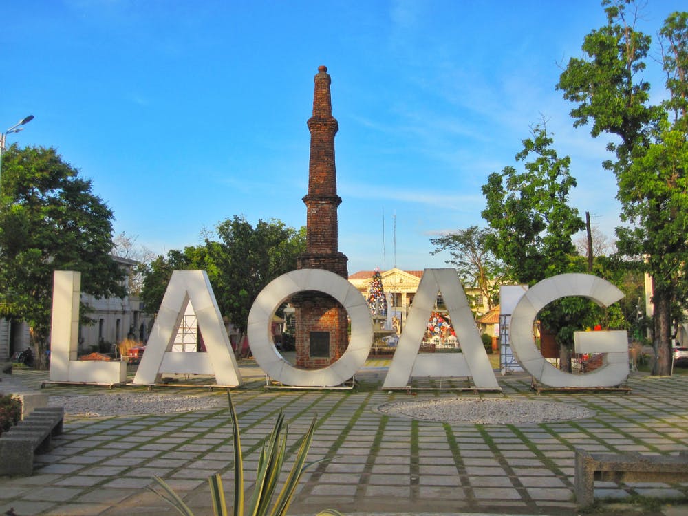 Laoag letters at a park in Ilocos Norte
