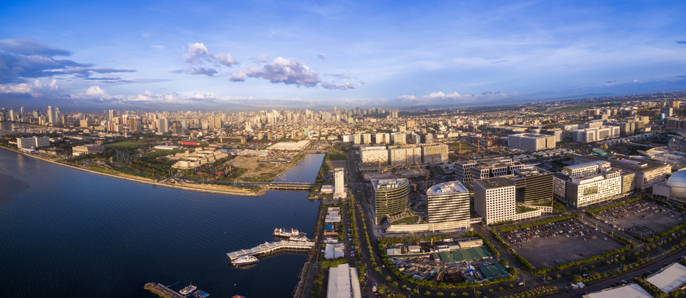 Aerial view of Manila