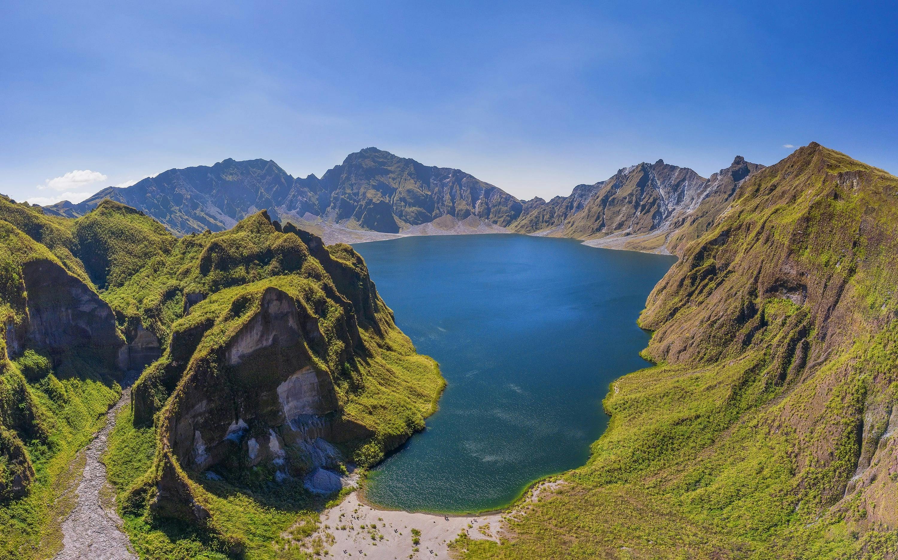 Breathtaking view of Mt. Pinatubo Crater Lake