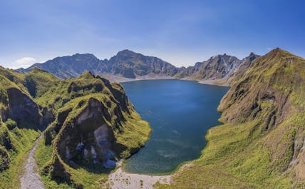 Beautiful crater lake of Mt. Pinatubo