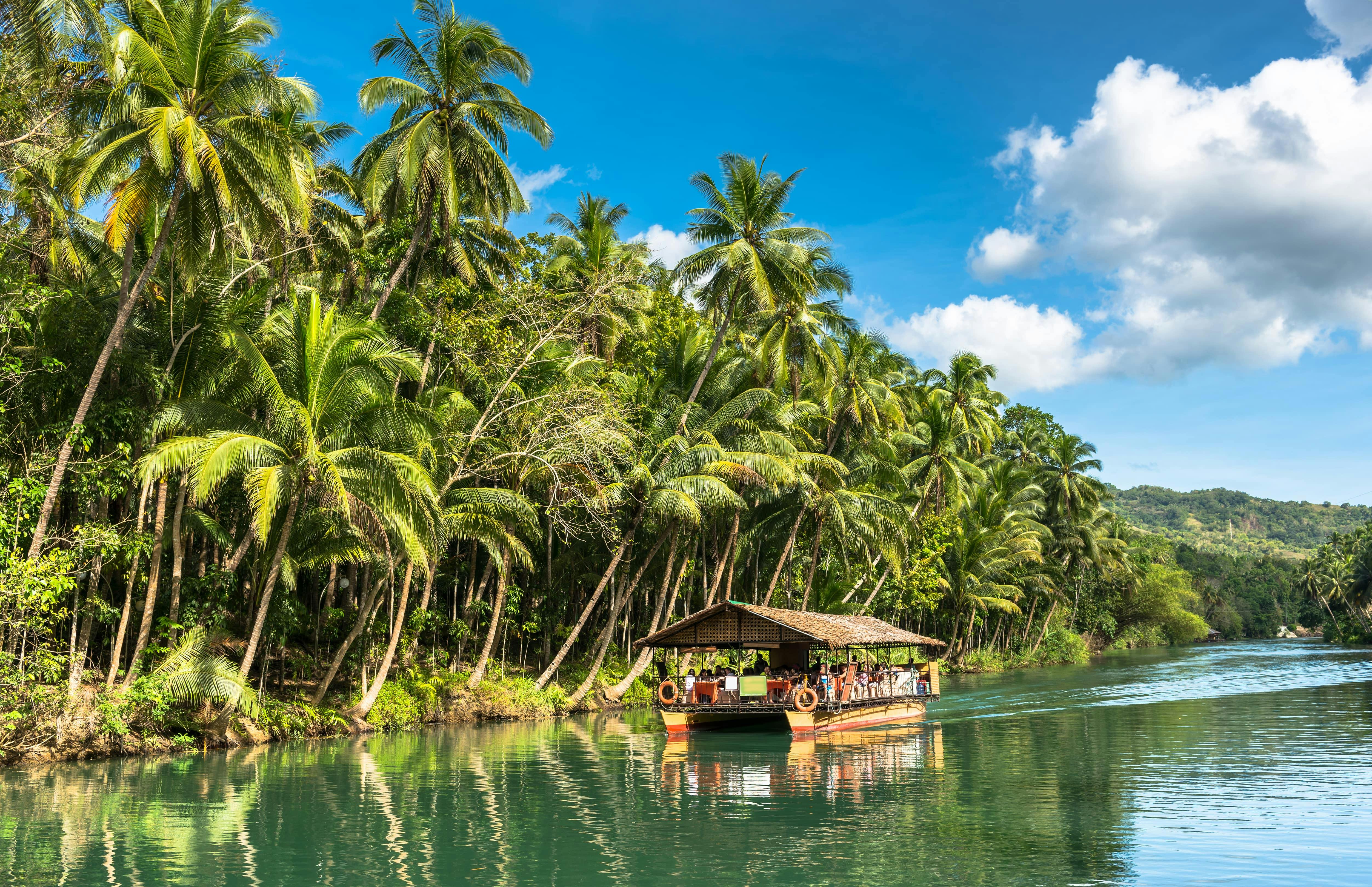 Peaceful environment during the Loboc River Cruise in Bohol