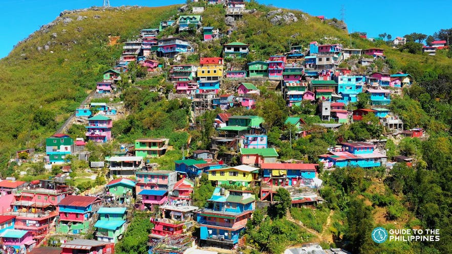 Colorful houses in StoBoSa La Trinidad
