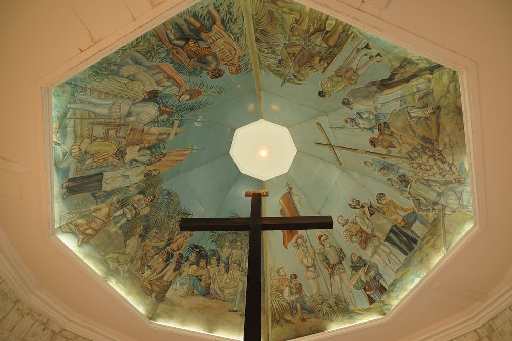 Ceiling of Magellan's Cross in Cebu