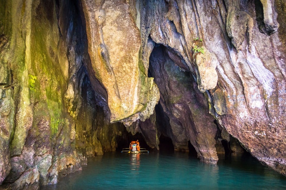 Rock formations inside Puerto Princesa Underground River