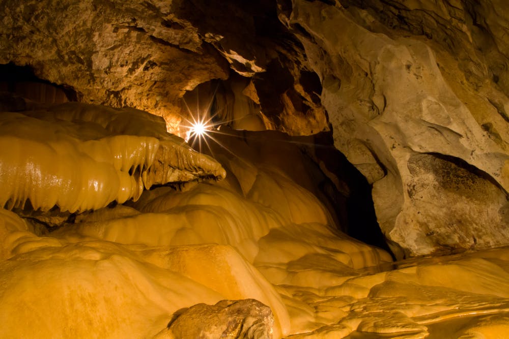 Rock formations inside Sumaguing Cave in Sagada