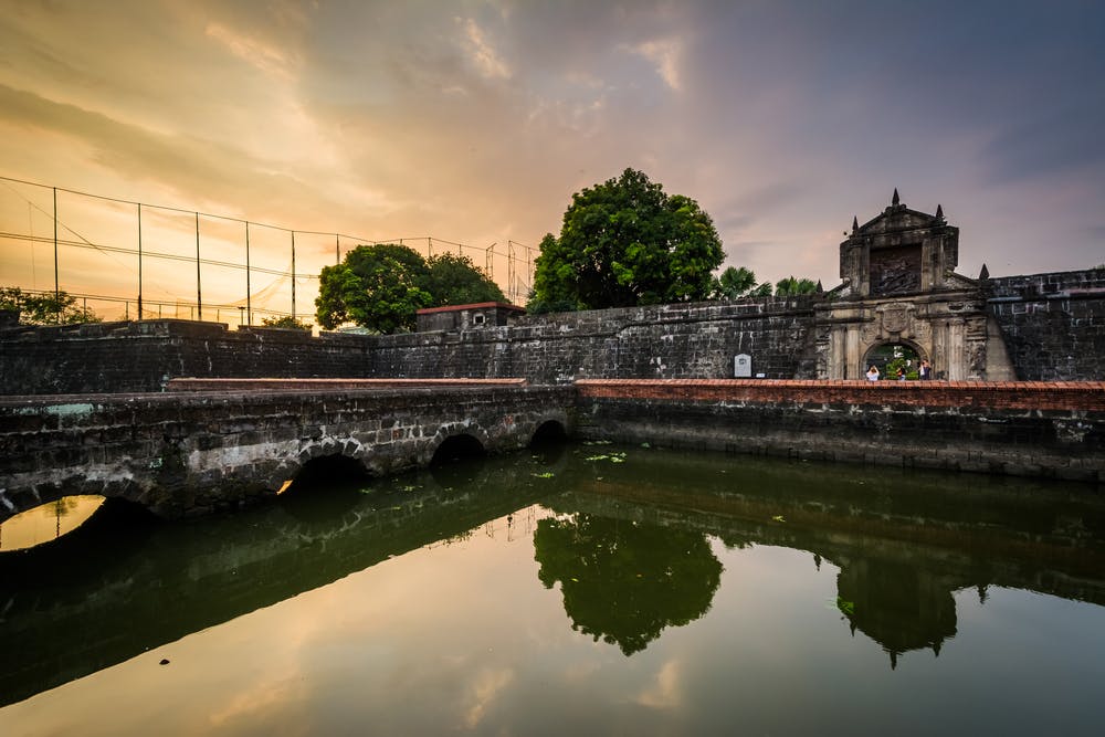 A moat in Fort Santiago in Intramuros