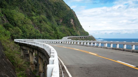 Famous road of Patapat Viaduct in Ilocos Norte