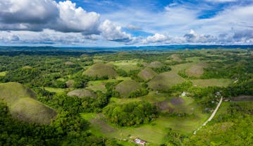 Aerial view of Chocolate Hills